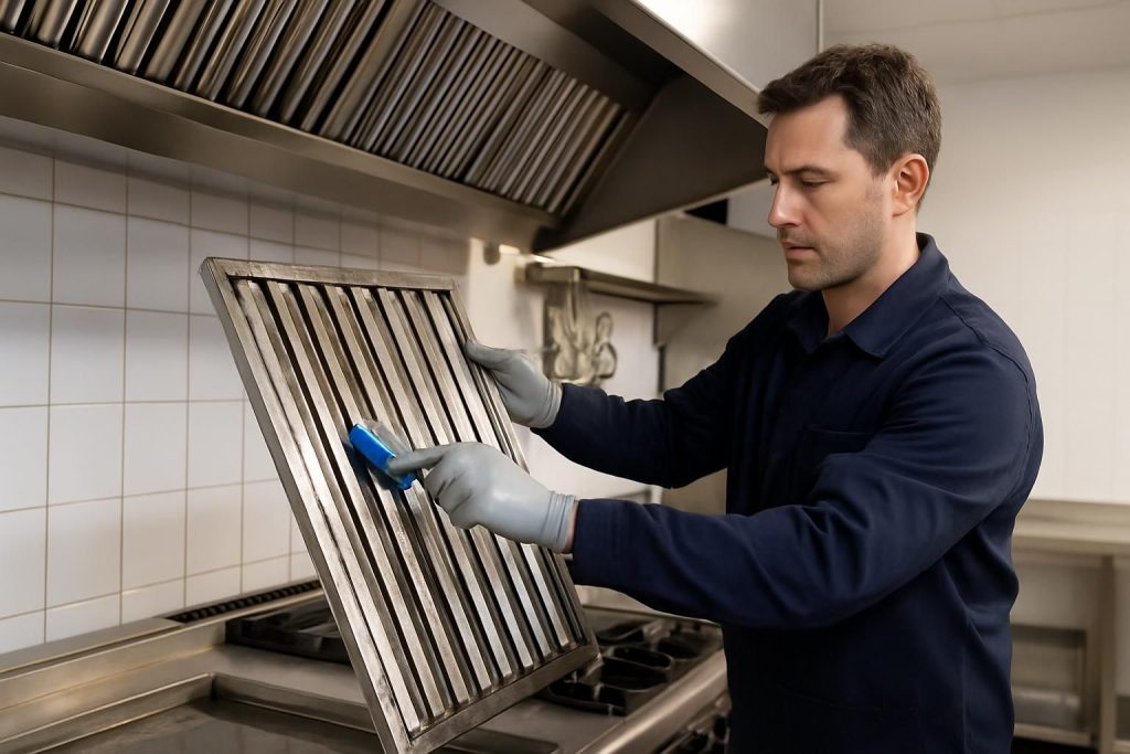 limpieza de filtros industriales para reducir incendios, mejorar extracción y proteger tu cocina profesional. Solicita revisión hoy